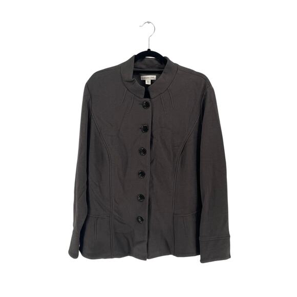 Coldwater Creek NWT Women's Gray Double Knit 6-Button Jacket - Plus Size 20 - Picture 1 of 7